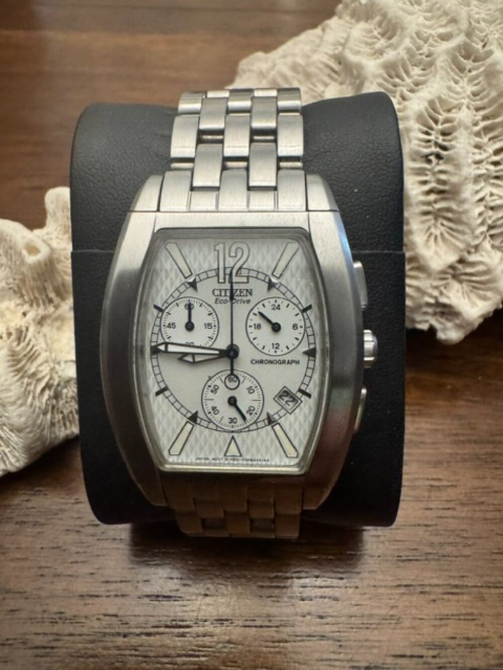 VINTAGE - Citizen Men's Eco-Drive Tonneau Chronograph - H501-S008336 HST